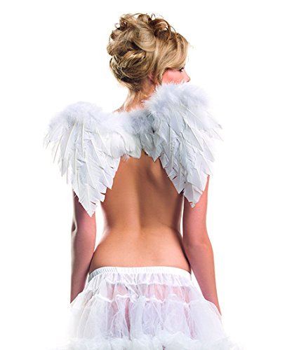 Be Wicked BW088W White Angel Feather Wings