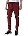 Italy Morn Men Jogger Chinos Pants Casual Khakis Drop Crotch Jogging Twill M Burgundy