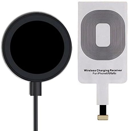 FreeWire - Wireless Qi Charger Kit for includes Qi Charger and 1A iPhone Qi Receiver (Lightning Port) for Apple iPhone 6s Plus, iPhone 6s, iPhone 6 plus, iPhone 6 iPhone 5/5s/5c/SE