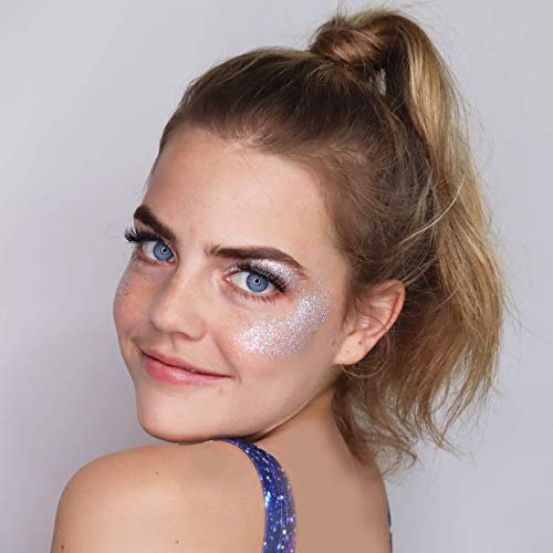 Holographic Silver 30g Loose Glitter Spray Face Glitter, Hair Glitter, Eye Glitter and Body