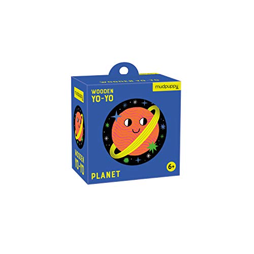 Mudpuppy Planets – Wooden Yo-Yo with Illustrations of Solar System for Children Ages 6 and Up