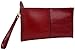 YALUXE Women's Large Capacity Leather Wristlet Checkbook Wallet Smartphone Clutch Small Shoulder Bag with Chain