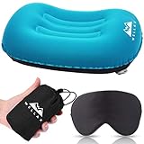 Chillax UltraLight Camping Pillow - Compressible, Compact, Inflatable, Comfortable, Ergonomic Pillow for Neck & Lumbar Support and a Good Night Sleep while Camp, Backpacking