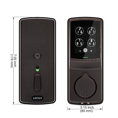 Lockly Keyless Entry Smart Lock, PIN Genie Door Lock (PGD 728) with Discreet PeekProof
