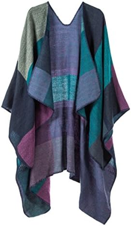 Joann Women's Wrap Shawl Open Front Blanket Poncho