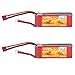 Floureon 2 Packs 3S 11.1V 2200mAh 25C Lipo Battery with Deans Plug for RC Quadcopter Helicopter Airplane Multi-motor Hobby DIY Parts (4.17 x 1.38 x 0.98 Inch)