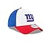 NFL New York Giants Perf Block 2 9FORTY Adjustable Cap, One Size, White/Team Color