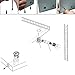 uxcell 10 Sets Furniture Connecting 15mm OD Cam Fitting w Dowel Screws Pre-Inserted Nut