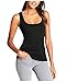Glamorstar Women's Tank Tops Stretch Round Neck Workout Exercise Yoga Vest Camisole