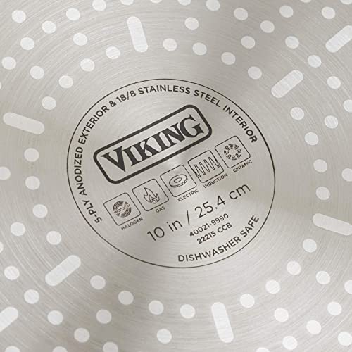 Viking Culinary 5Ply Hard Stainless Cookware Set, 10 Piece, Hard