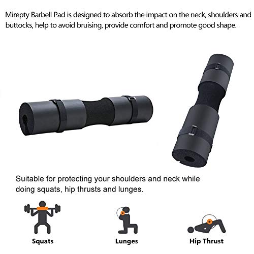 Mirepty Barbell Squat Pad Neck Shoulder Back Protector Foam Padding for