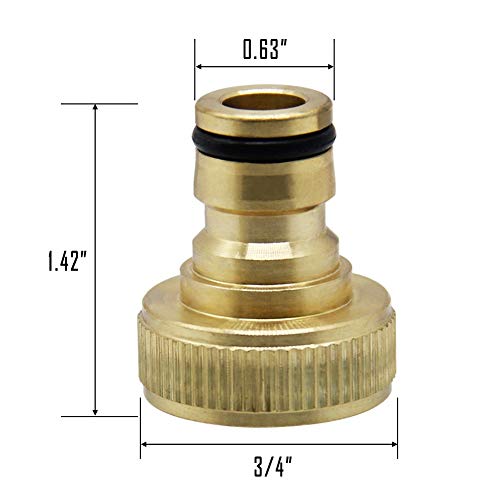 image for Twinkle Star Garden Hose Quick Connect Water Hose Fitting, 3/4 Inches 