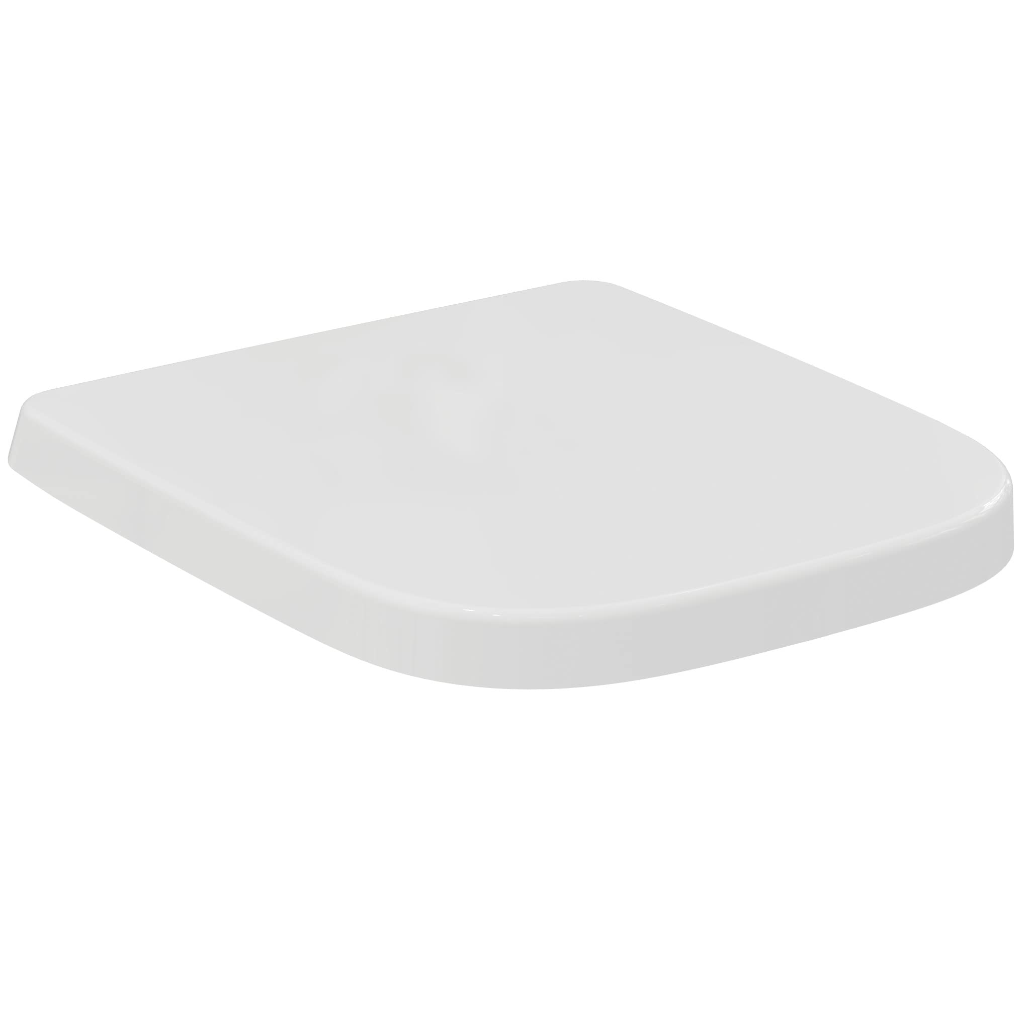 Ideal Standard i.Life S Toilet seat and Cover, Angular Shape, Durable Toilet seat, Including Hinge Set for Easy Installation, Scratch-Resistant duroplast – White (360x410x45 mm)