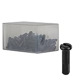 Dt Swiss 2.0 Brass Nipple Spoke (Box of 100), Black, 16mm