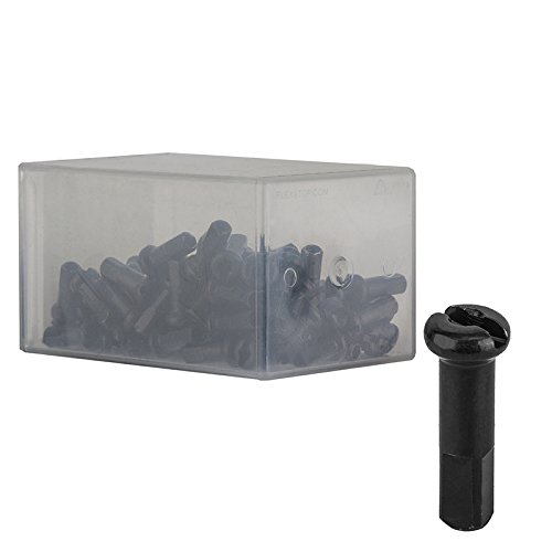 DT Swiss 2.0 Brass Nipple Spoke (Box of 100), Black, 16mm