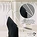 Hanger Honcho Wire Metal Clothes Hangers 100 Pack Bulk for Standard Size Shirts, Pants, Skirts, Space Saving, Non Slip,18 Inch 14.5 Gauge Ultra Thin Standard Dry Cleaner Coated Steel, White