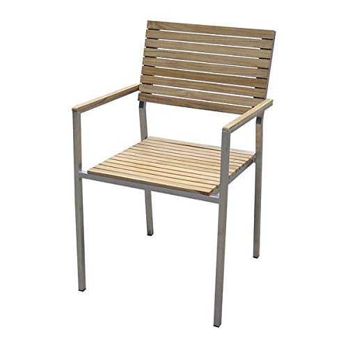 Gravidus 5-teilige Gartengarnitur aus Edelstahl und Teak – Bild 3