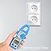 Clamp Multimeter Janisa MT100 Digital AC DC Clamp Meter Current Voltage Meters Fully Automatic Resistance Capacitance Tester 600 Amp 5999 Counts Ammeter