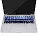 MOSISO Keyboard Cover Compatible with MacBook Pro with Touch Bar 13 and 15 inch 2019 2018 2017 2016 (Model: A2159, A1989, A1990, A1706, A1707),Pattern Silicone Skin Protector, Mix Ombre Blue