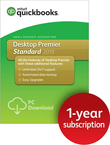 QuickBooks Desktop Premier Standard 2019, 1 Year Subscription [PC Download]