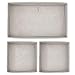 mDesign Soft Fabric Dresser Drawer and Closet Storage Organizer for Kids/Toddler Room, Nursery, Playroom, Bedroom - Chevron Zig-Zag Print - Organizing Bins in 2 Sizes - Set of 3 - Taupe/Natural