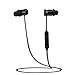 brotrade Bluetooth Headset - Nice Earbuds - Best Wireless Earbuds Magnet Attraction - Heavy Bass Earphones Wearable V4.0 Hands Free Headphones - Black