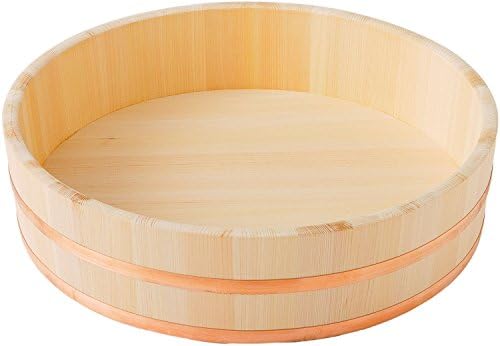 Amazon Co Jp 池川木材 寿司桶 木曽さわら 寿司飯台 銅 箍 33cm ホーム キッチン