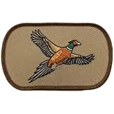 ThatsRad Fishing Iron Sew On Patch Hunting Duck Fly Fisherman Deer Outdoors (Embroidered Pheasant)