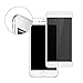 TECHO Privacy Screen Protector for iPhone 8 7 6s 6, Anti Spy 9H Tempered Glass, Edge to Edge Full Cover Screen Protector [Anti-Fingerprint] [Bubble Free] [Full Coverage] (White)