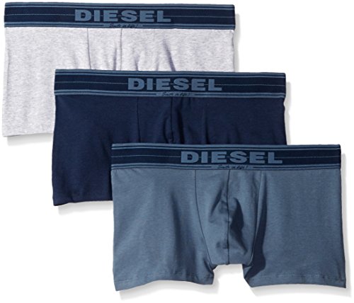 Diesel Men's 3-Pack Underdenim Shawn Trunk, Navy/Blue/Grey, Medium