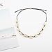 Canboer Black Rope Natural Shell Beads Beach Choker Necklace Handmade Hawaii Jewelry for Girls Women Ladies