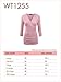 LL WT1255 Women's Deep V Neck 3/4 Sleeve Slim Fitted T-Shirt Casual Cross Surplice Wrap Tops XXXL Black