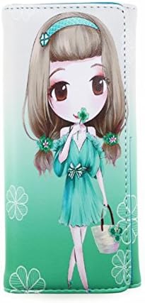 Korean Preppy Style Sweetie Beauty Girl Pattern PU Leather Long Wallet (Style #6)