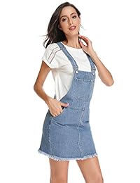 Vestido vaquero clásico con correa ajustable para mujer