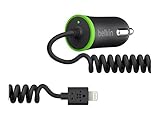 Belkin Coiled Car Charger with Lightning Cable for iPhone and iPod touch (4 Feet)
