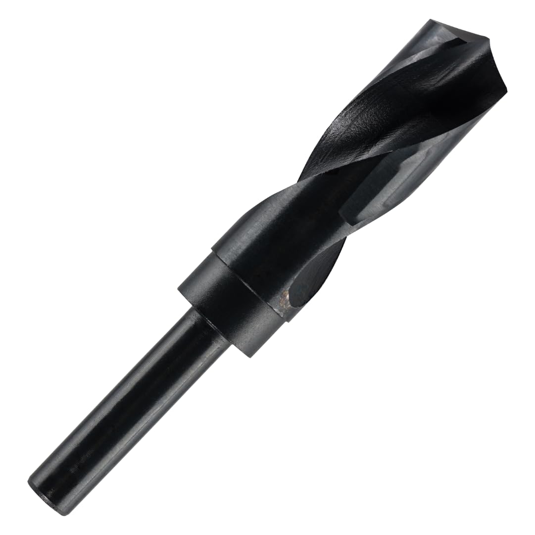 24.5mm HSS Blacksmith Drill Bit - Reduced Shank Drill for Aluminium, Steel, Wood, Plastic, Non-Ferrous Etc. (24.5mm)