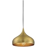Meridian M70075NB Pendant, 1-Light 60 Watts, Natural Brass
