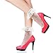 Womens Lace Ankle Socks,KitNSox Bobby Ruffle Frilly Art Flower Fashion Patterned Lace Top Casual Dress Anklet Socks 5 Pairs
