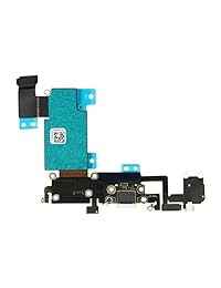 OmniRepairs Carga del puerto flexible del puerto USB Reemplazo del cable flexible con micrófono, conjunto de conector de audio para auriculares Compatible para iPhone 6s Plus Modelo (A1634, A1687, A1699) con kit de herramientas de reparación (blanco)