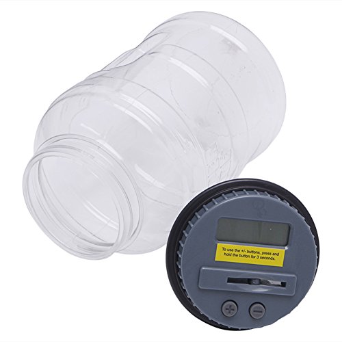 Hacloser US Coin Saving Money Bank Automatic Counting Clear Digital Electronic Piggy Bank Box Jar