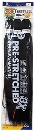 3X BRAID 301 28" (T30) - FreeTress Synthetic Pre-Stretch Jumbo Braiding (240g)