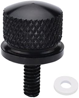 Billet Aluminum Seat Bolt Screw Cap Black for Harley Davidson Sportster Softail Dyna Touring Models 1997-2017