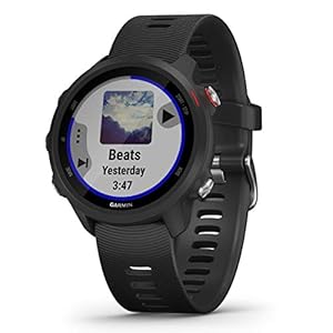 GARMIN Forerunner 245 Music Hardloophorloge, Sporthorloge, Met GPS Tracker, Geschikt voor Hardlopen, Zwart