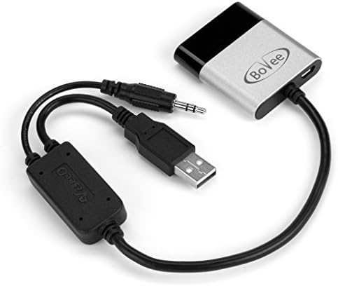 Bovee Bluetooth Car Kit for BMW 650i 2008 - Android and iPhone Music Interface Adaptor for in car iPod Integration (WMA3000B USB / AUX connector)