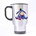 Cutest Eeyore The Pooh Custom Personalized Travel Mug Sports Bottle Coffee Mugs Silver 14 OZ Office Home Cup Two Sides Printed