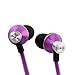 iKross 3.5mm Headset In-Ear 3.5mm Noise-Isolation Stereo Earbuds Headphones with Microphone - Metallic Purple