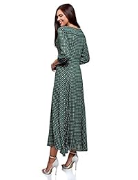 Vestido largo con botones oodji Ultra para mujer