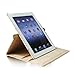 FINTIE (Map Design) 360 Degrees Rotating Stand Smart Cover PU Leather Case for Apple iPad 4th Generation Retina Display / the new iPad 3 / iPad 2 (Wake/sleep Function)