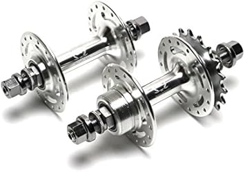 Amazon Novatec ノバテック ピストベアリングハブ ラージフランジ 前後セット シルバー ハブ