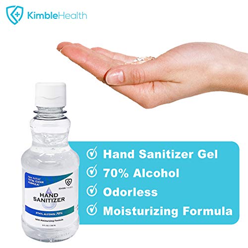GEL Hand Sanitizer 70 Ethyl Alcohol with Moisturizing Formula, Hand